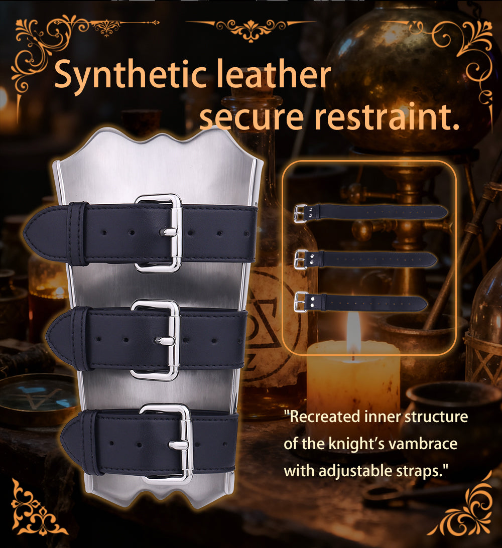 Medieval Armor Gauntlets for Kinky Sex & Sensory Play-Heavy Duty 304 Stainless Steel Bondage Bracers