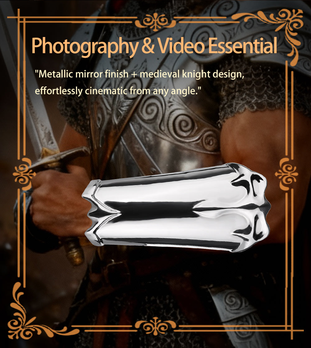 Medieval Armor Gauntlets for Kinky Sex & Sensory Play-Heavy Duty 304 Stainless Steel Bondage Bracers