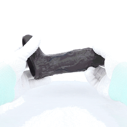 Realistic Silicone Penis Sleeve & Extender - Wearable Girth Enhancer with Delay Cock Ring