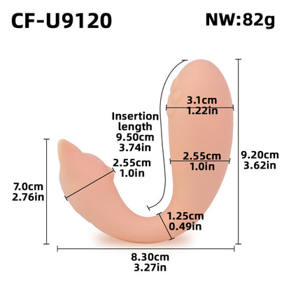 Medical-Grade Silicone Fantasy Elephant ELI G-Spot Vibrator-Clit Stimulator & Orgasmic Massage Sex Toy for Women