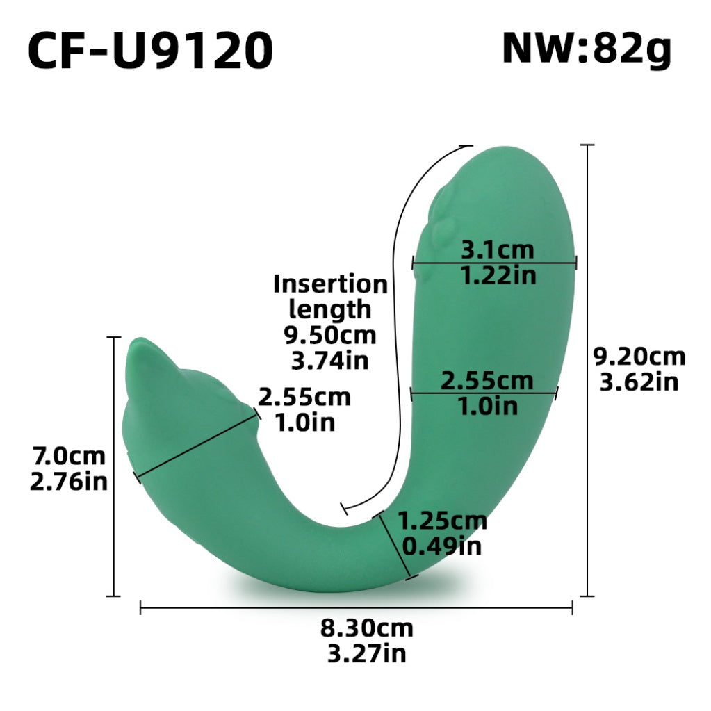 Medical-Grade Silicone Fantasy Elephant ELI G-Spot Vibrator-Clit Stimulator & Orgasmic Massage Sex Toy for Women