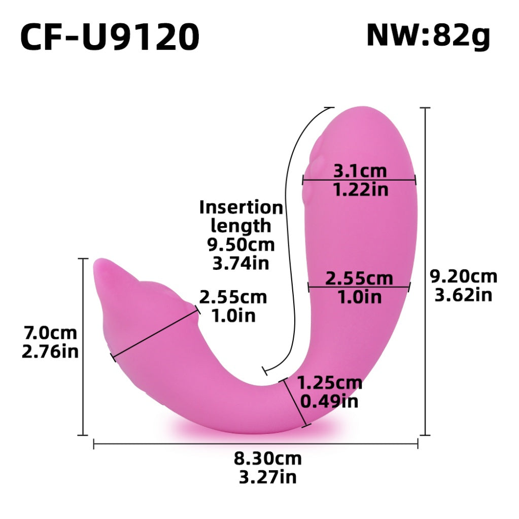 Medical-Grade Silicone Fantasy Elephant ELI G-Spot Vibrator-Clit Stimulator & Orgasmic Massage Sex Toy for Women