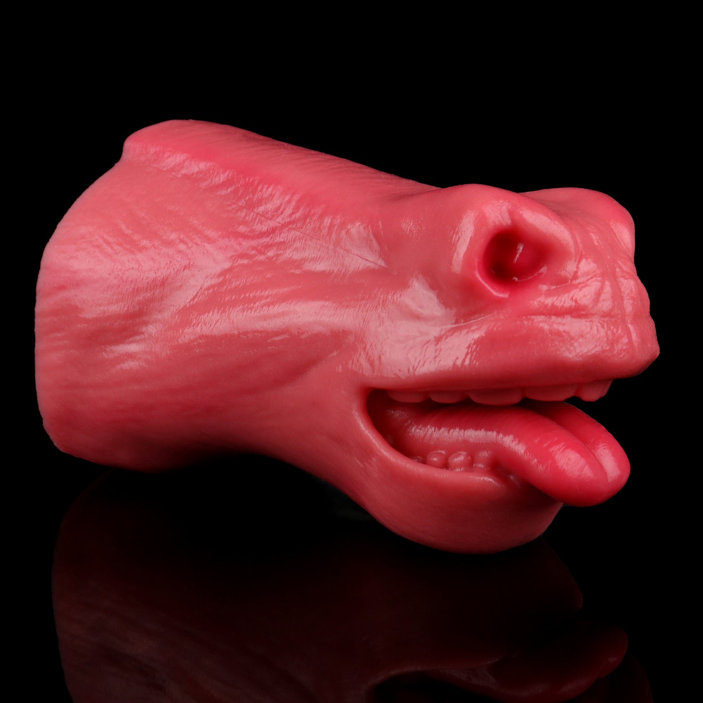 Realistic Horse Mouth Pocket Pussy – Platinum Silicone Animal Blowjob Stroker for Men Sex Toys