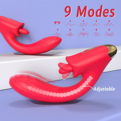 G-Spot Vibrating Thrusting Dildo with Suction Magic Wand – Insertion-Based Female Vaginal Stimulator