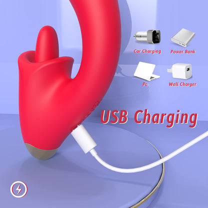 G-Spot Vibrating Thrusting Dildo with Suction Magic Wand – Insertion-Based Female Vaginal Stimulator