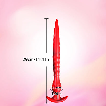 Plug anal à longue queue de 22 pouces - Gode anal en silicone pour hommes et femmes, jouets sexuels