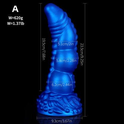 Exotischer Monsterdildo-Buttplug - Fantasy-Analdildos aus Silikon, G-Punkt, Prostata-Sexspielzeug