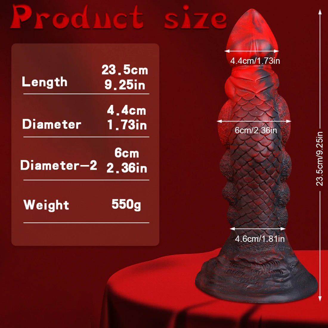Monsterdildo Analplug – Bunter exotischer Tierdildo Dilator Sexspielzeug für Männer Frauen