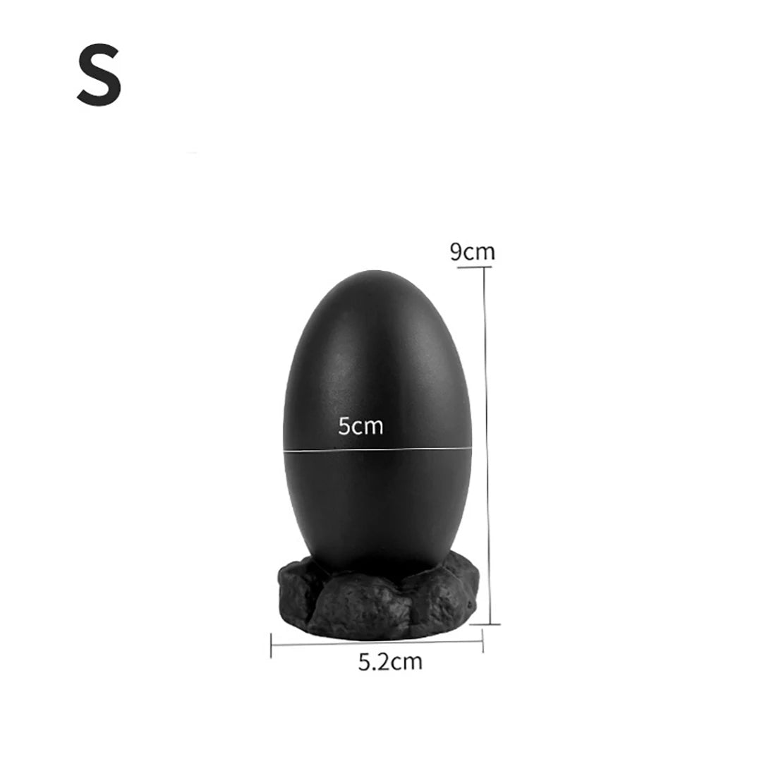 Gode ​​anal en silicone souple - Jouets pour adultes dilatateur de plug anal en forme d'œuf de dragon réaliste