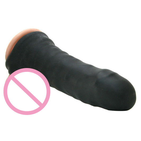 Stretchy Cock Sleeve Sex Toy for Men - Realistic Dildo Condom Penis Enlarger