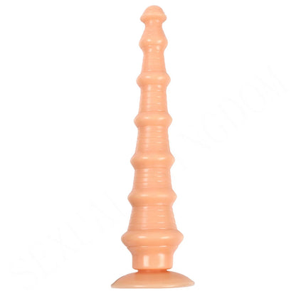 Long Silicone Anal Plug Dilator - Big Threads Anal Dildo Expansion Prostate Orgasm