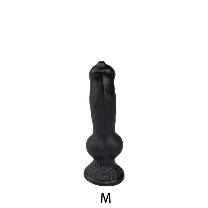 Monster Dog Dildo Butt Plug - Suction Cup Realistic Animal Dildos Female Sex Toys