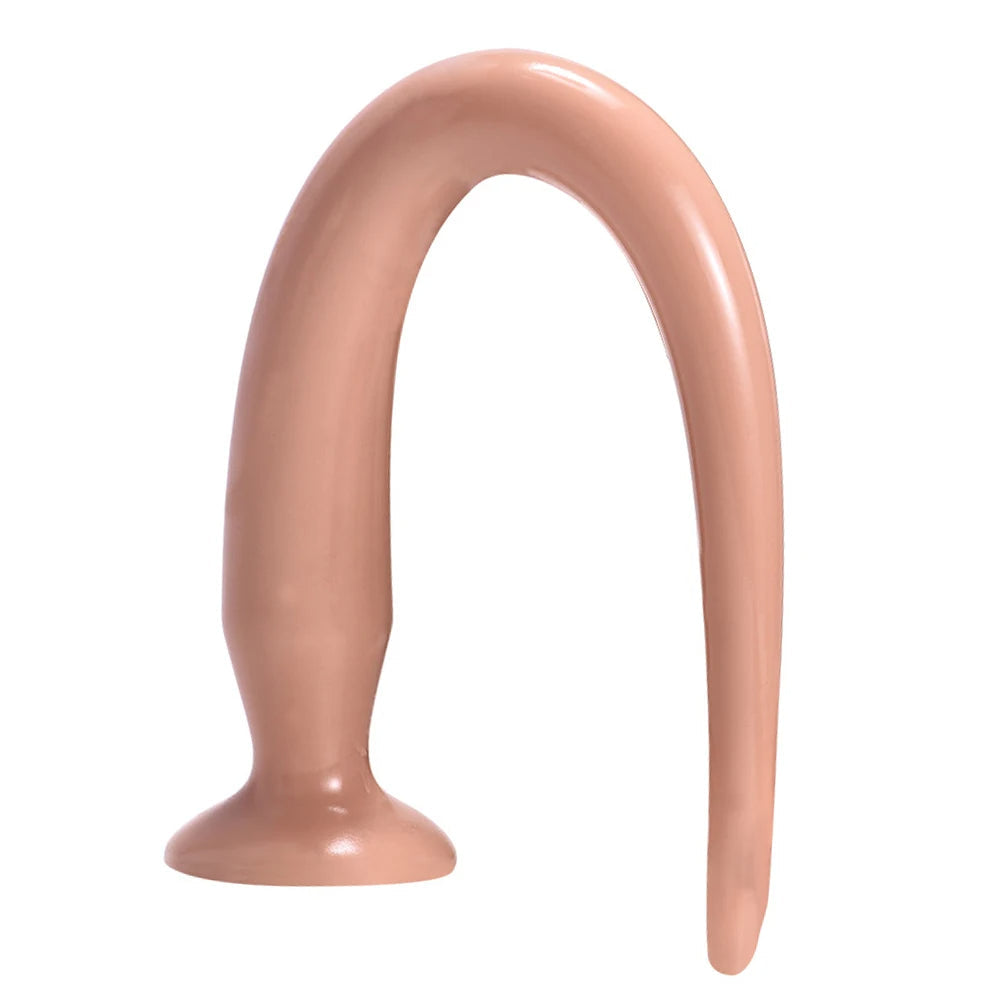 Silicone Anal Dildo Butt Plug - 20 inch Long Tail Anal Dilator G Spot Stimulator Prostate Milk