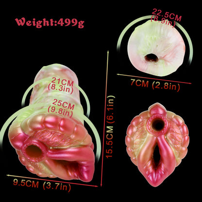 Monster Vagina Pocket Pussy Masturbation Cup - Silicone Exotic Penis Trainer Male Sex Toy