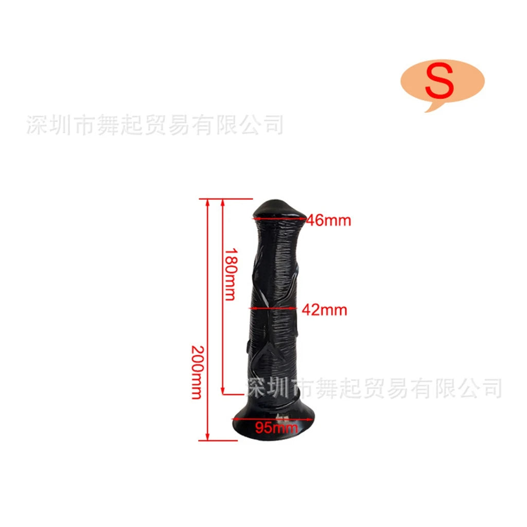 Langer Pferdedildo-Buttplug – realistisches Tier-Analdildo-Sexspielzeug für Männer und Frauen