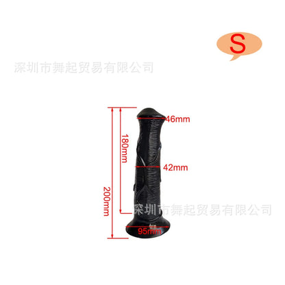 Langer Pferdedildo-Buttplug – realistisches Tier-Analdildo-Sexspielzeug für Männer und Frauen