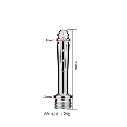 Enema Bidet Anal Douche Shower Cleaning - 7 Holes Side Opening Metal Anal Cleaner