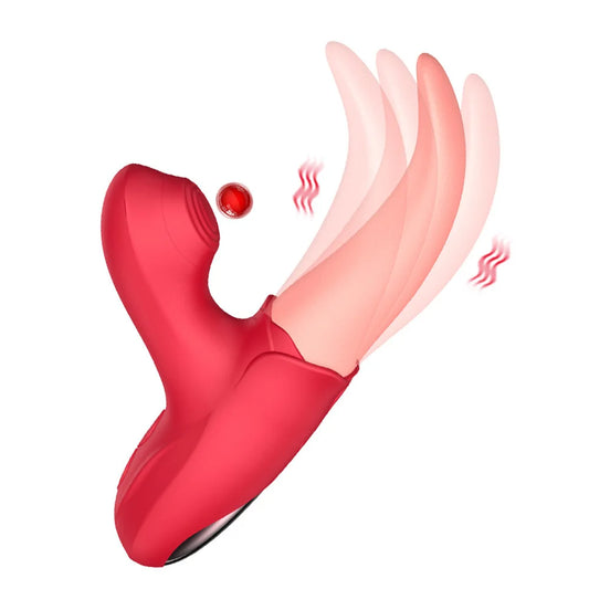 Realistic Tongue Clit G Spot Stimulator - Fantasy Vagina Licking Clitoral Suck Female Sex Toy