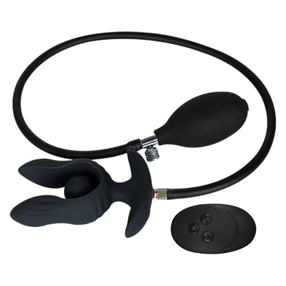 Inflatable Vibrating Anal Plug - Anal Ball Expander Estim Prostate Massager - Domlust
