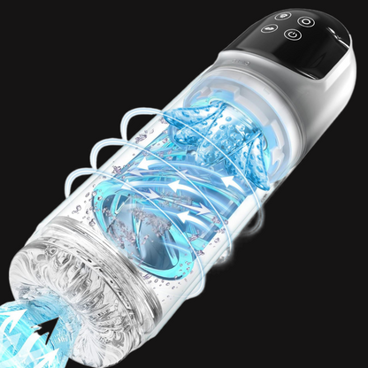 Male Masturbator - Powerful Sucking Rotating Pocket Pussy Male Sex Toy Domlust Male Masturbator - Powerful Sucking Rotating Pocket Pussy Male Sex Toy Domlust