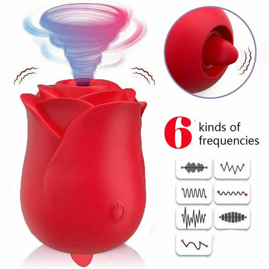 Jouet rose pour lécher la langue et sucer le clitoris - Vibromasseur portable pour femme