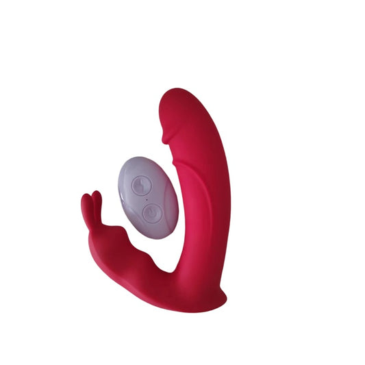 Remote Control Clitoral G Spot Vibrator - Rabbit Clit Clamps Anal Dildo Female Sex Toy