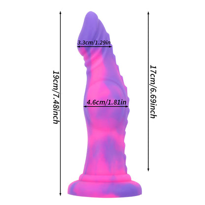 Monster Dildos Anal Plug - Exotic Animal Dildo Silicone Suction Cup Butt Plug
