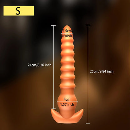Huge Anal Beads Butt Plug - Big Threads Silicone Anal Dildo Sex Toys for Women Men