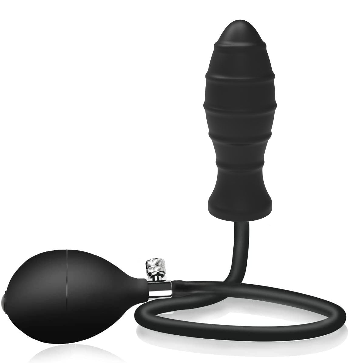 Aufblasbarer Analplug - Silikondildo Classic Threads Prostatamassagegerät
