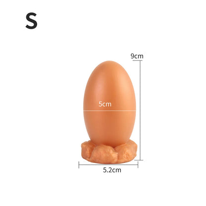 Gode ​​anal en silicone souple - Jouets pour adultes dilatateur de plug anal en forme d'œuf de dragon réaliste