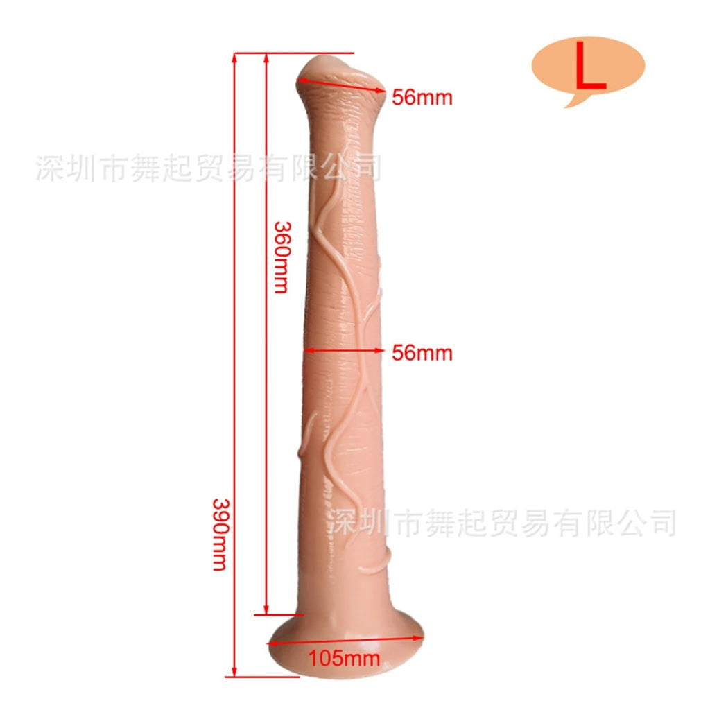 Langer Pferdedildo-Buttplug – realistisches Tier-Analdildo-Sexspielzeug für Männer und Frauen