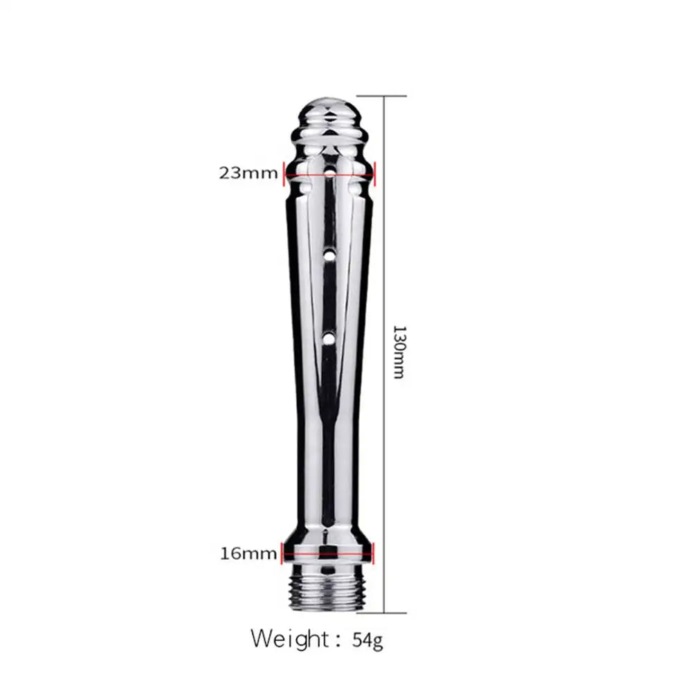 Enema Bidet Anal Douche Shower Cleaning - 7 Holes Side Opening Metal Anal Cleaner