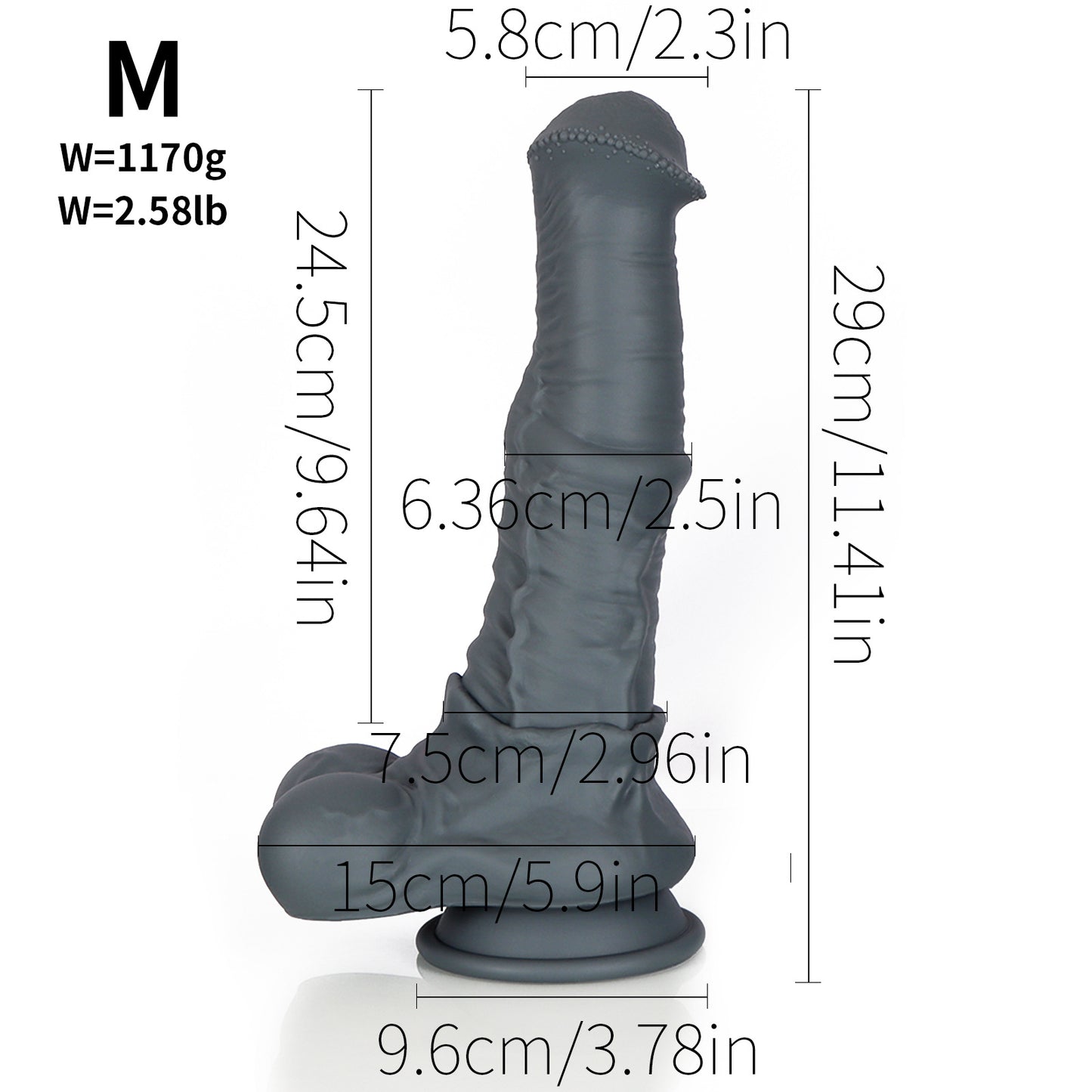 Riesiger Pferdedildo-Buttplug - Realistischer Tier-Monsterdildo, Vagina-Prostata-Massagegerät