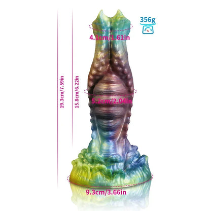 Alien Monster Dildo Butt Plug - Luminous Silicone Anal Dildo Male Female Sex Toys