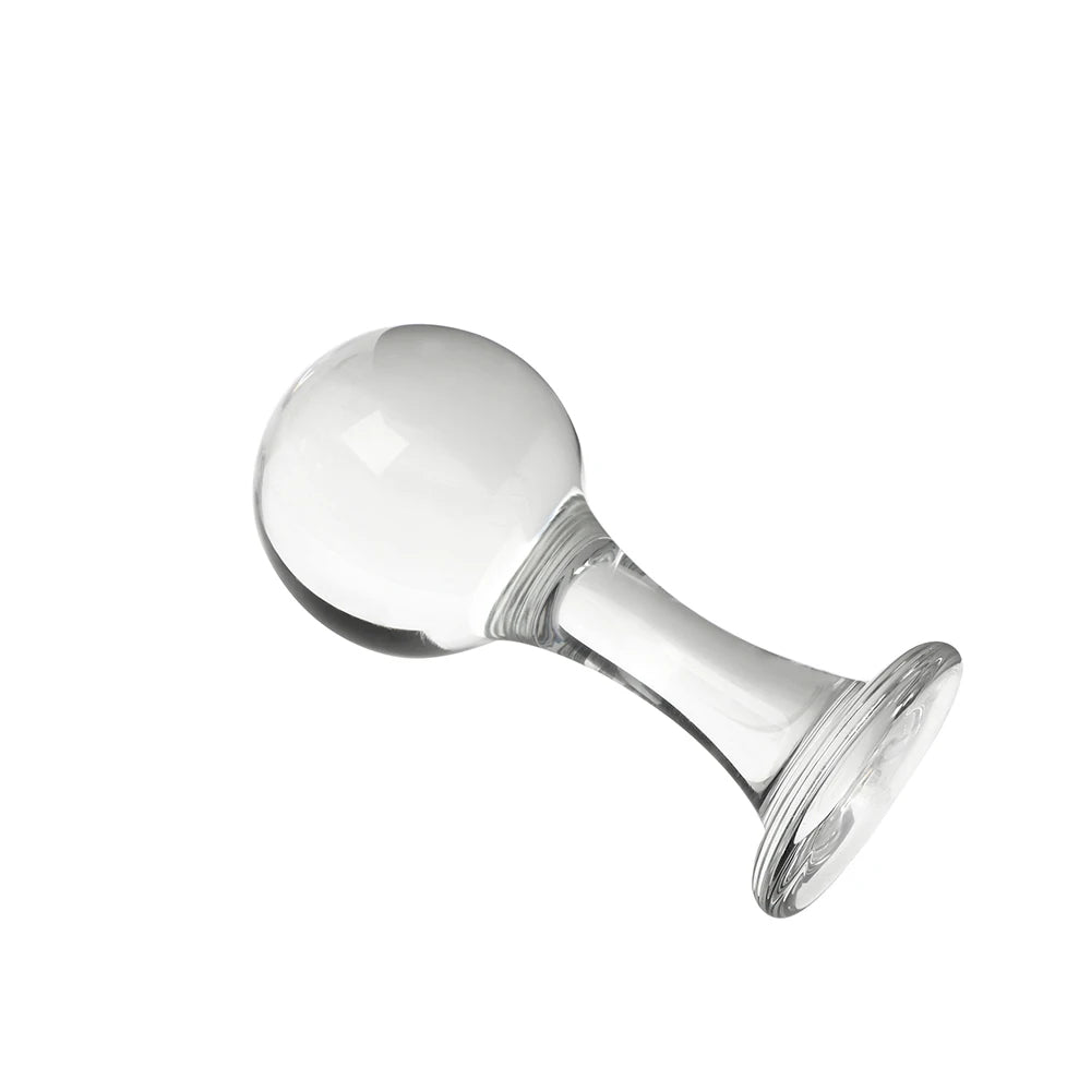 Glasdildo-Buttplug 4060 mm groe Kugel, Pyrex-Kristall-Analplug, Se Domlust Glasdildo-Buttplug 4060 mm groe Kugel, Pyrex-Kristall-Analplug, Se Domlust