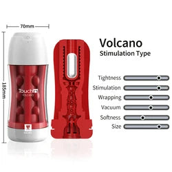 Vaccum Sucking Male Masturbator - Silicone Pocket Pussy Vibrating Penis Massage