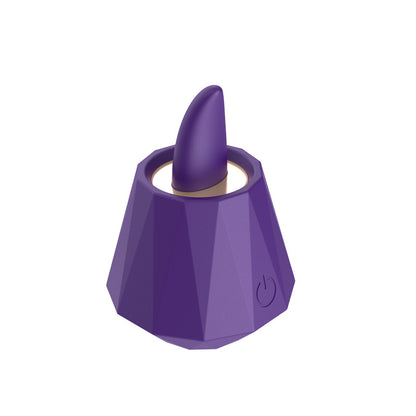 Zunge leckender Klitorisvibrator – Diamant-Nippelklemmen-Stimulator, weibliches Sexspielzeug