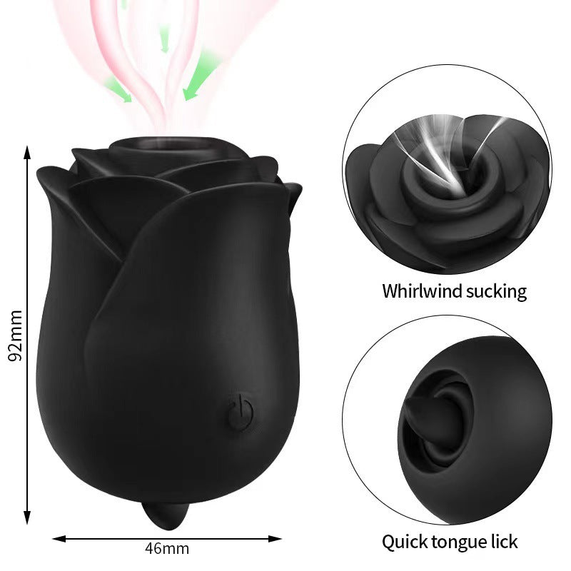 Jouet rose pour lécher la langue et sucer le clitoris - Vibromasseur portable pour femme