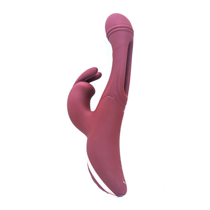 Rabbit Clitoral G Spot Vibrator - Vibrating Dildo Tickle Flapping Prostate Massager
