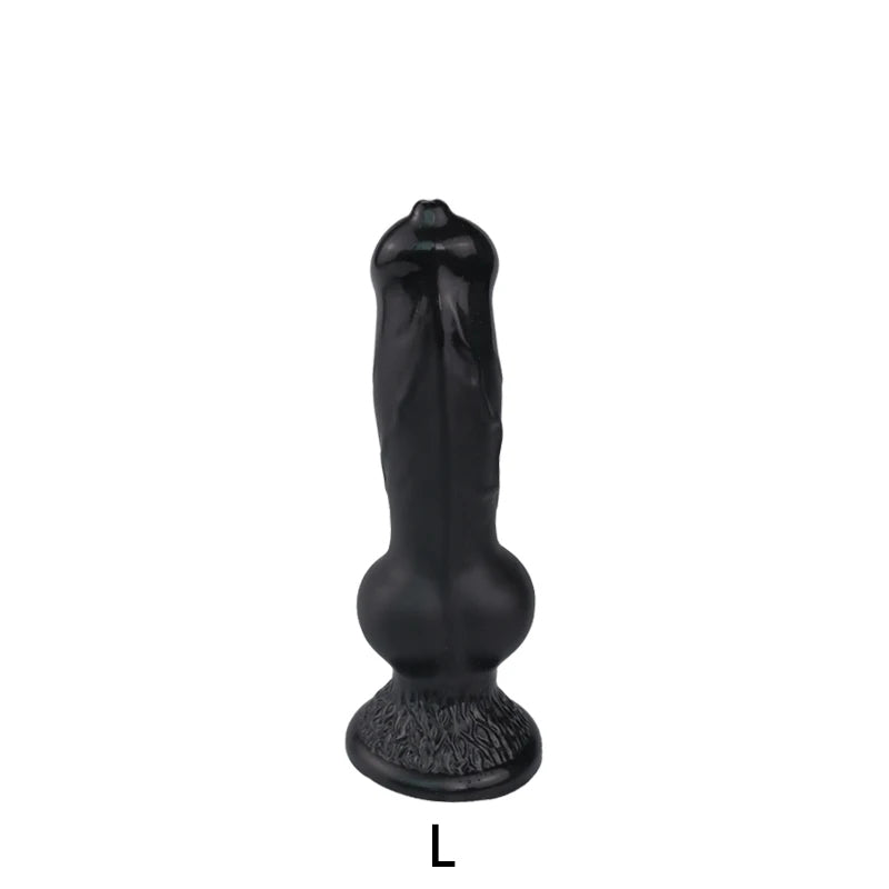 Monster Dog Dildo Butt Plug - Suction Cup Realistic Animal Dildos Female Sex Toys