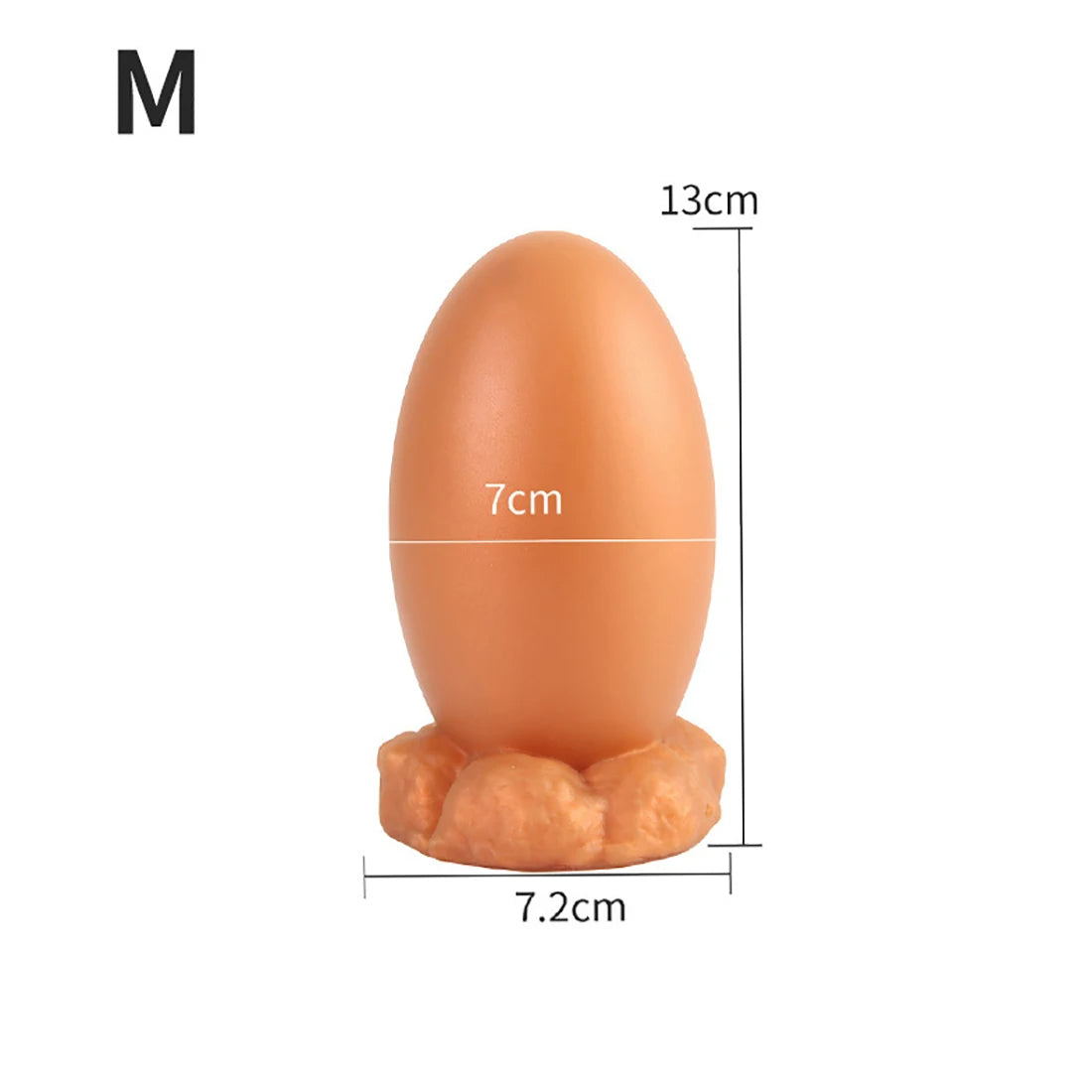 Gode ​​anal en silicone souple - Jouets pour adultes dilatateur de plug anal en forme d'œuf de dragon réaliste