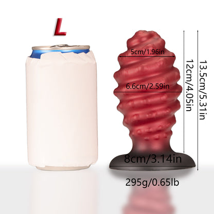 Pineapple Fantasy Anal Dildo Butt Plug - Gewinde Monsterdildo Silikon Sexspielzeug für Männer Frauen