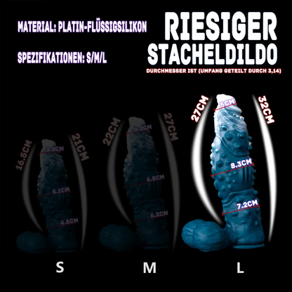 Fantasy Monster Dildo Butt Plug - Exotic Spikes Huge Anal Dildo Silicone Sex Toys