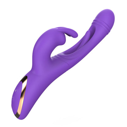 Rabbit Clitoral G Spot Vibrator - Vibrating Dildo Tickle Flapping Prostate Massager