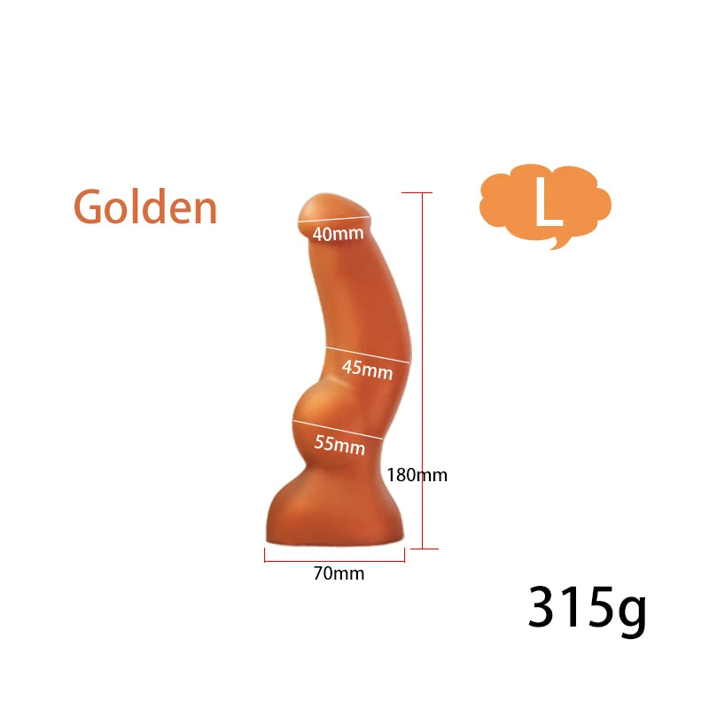 Riesiger Pferdedildo-Buttplug - Silikon-Monster-Tier-Anal-Saugnapf-Sexspielzeug