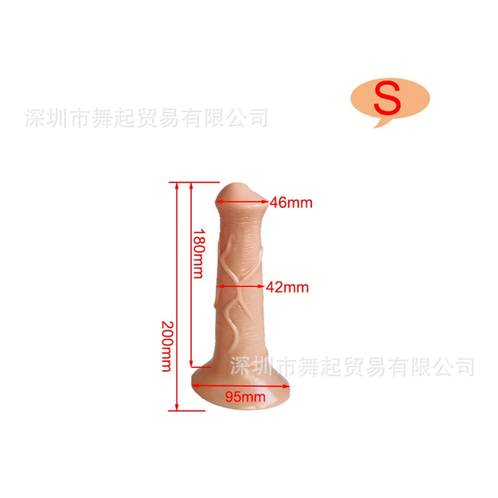 Langer Pferdedildo-Buttplug – realistisches Tier-Analdildo-Sexspielzeug für Männer und Frauen