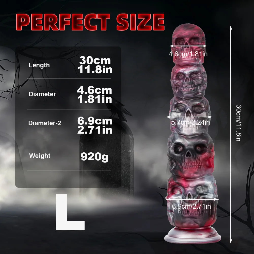 Skeleton Monster Dildos Butt Plug - Huge Anal Dildo Vagina Prostate Massager