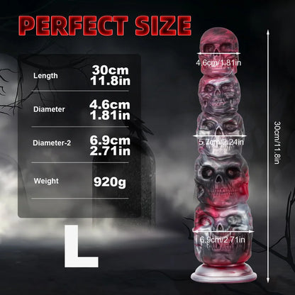Skeleton Monster Dildos Butt Plug - Huge Anal Dildo Vagina Prostate Massager