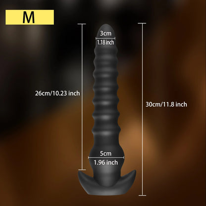 Huge Anal Beads Butt Plug - Big Threads Silicone Anal Dildo Sex Toys for Women Men