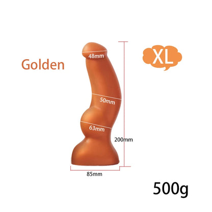 Riesiger Pferdedildo-Buttplug - Silikon-Monster-Tier-Anal-Saugnapf-Sexspielzeug